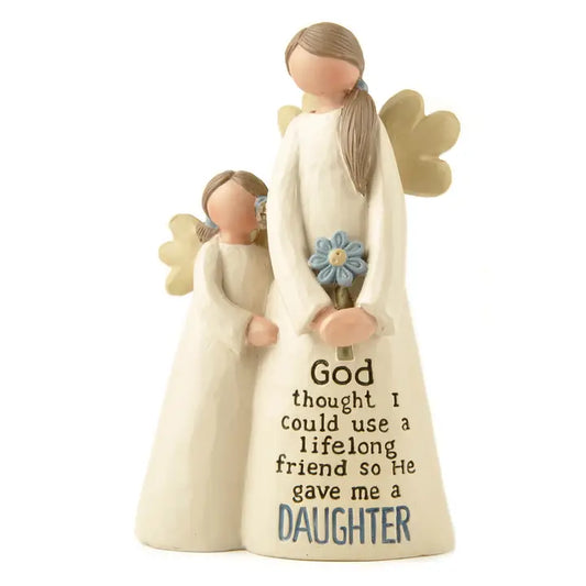 Daughter Angel with Child Figurine