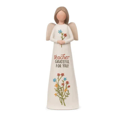 Fresh Flowers - Teacher Angel Figurine