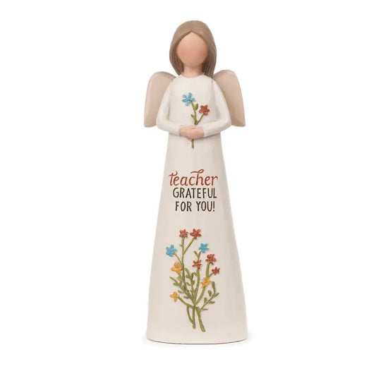 Fresh Flowers - Teacher Angel Figurine