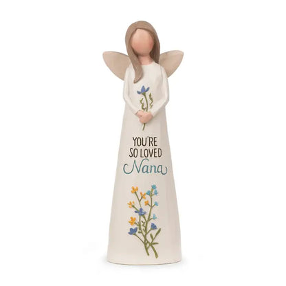 Fresh Flowers – Nana Angel Figurine