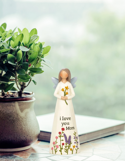 I Love You Mom Angel Figurine