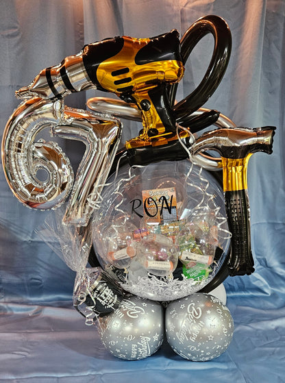 Add a Name or Phrase in Vinyl Lettering to the Balloon