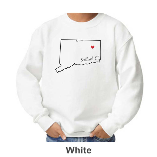 Scotland CT Design on Youth Crewneck