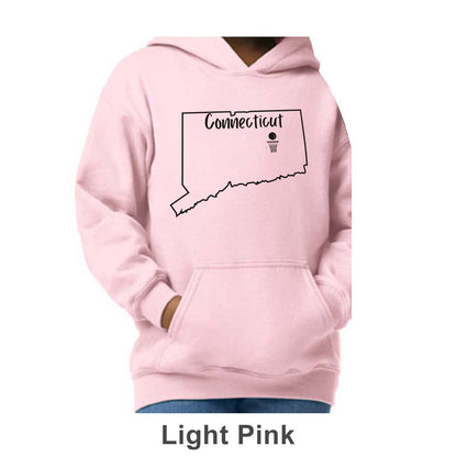 CT Basketball Design on Youth Hoodie