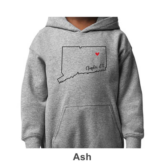 Chaplin CT Design on Youth Hoodie