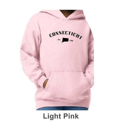 Connecticut Design on Youth Hoodie
