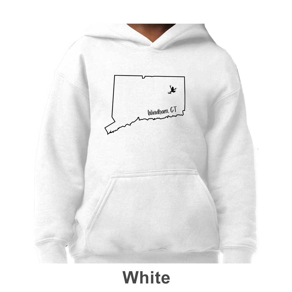 Windham CT Design on Youth Hoodie