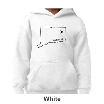 Windham CT Design on Youth Hoodie