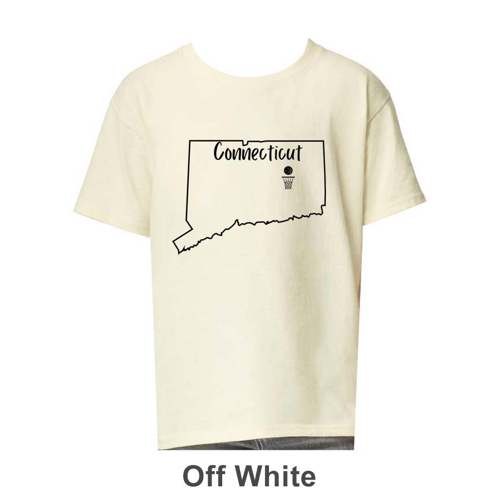 CT Basketball Design on Youth T-Shirt