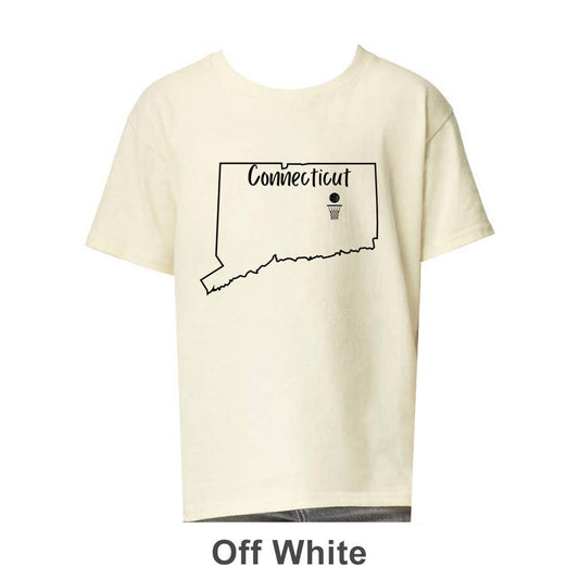 CT Basketball Design on Youth T-Shirt