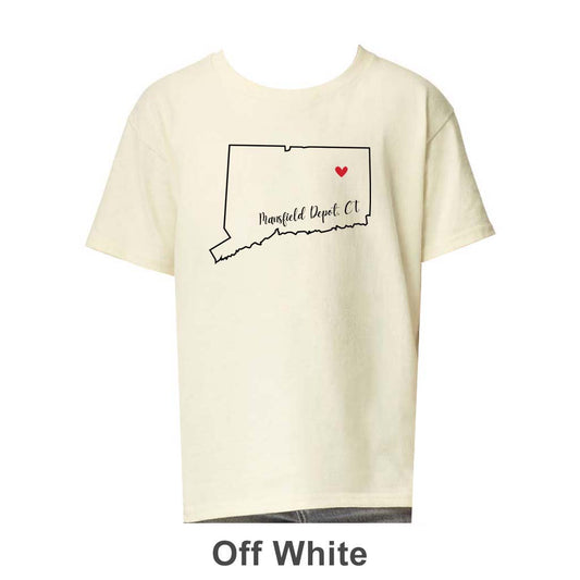 Mansfield Depot CT Design on Youth T-Shirt