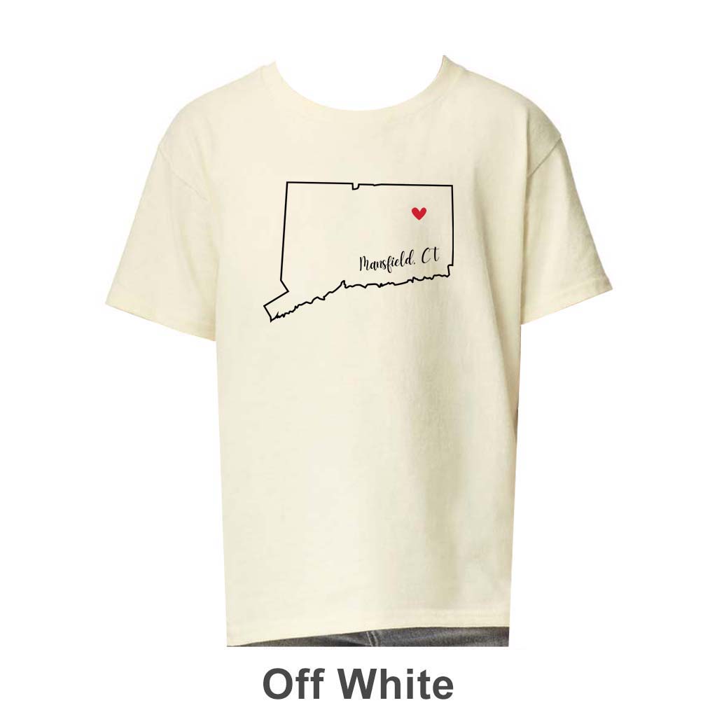 Mansfield CT Design on Youth T-Shirt