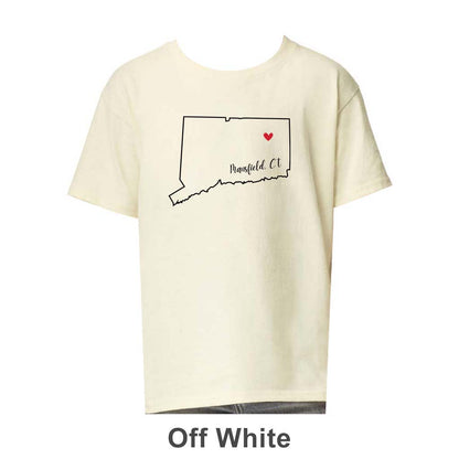 Mansfield CT Design on Youth T-Shirt