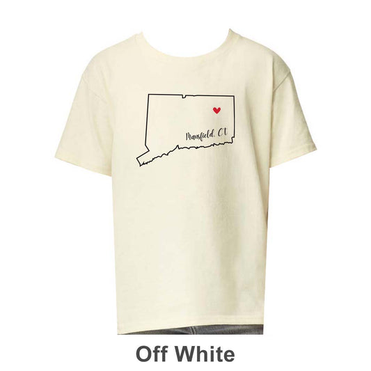 Mansfield CT Design on Youth T-Shirt