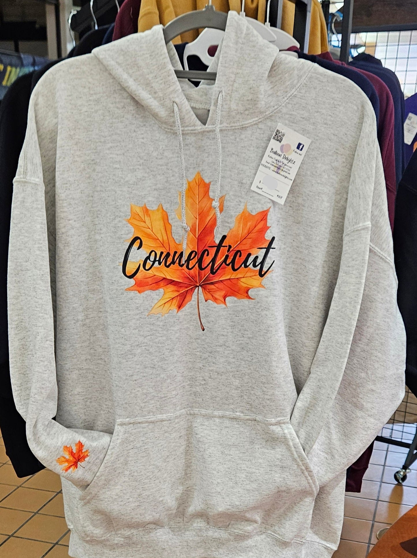 CT Fall Leaf Design Custom Apparel