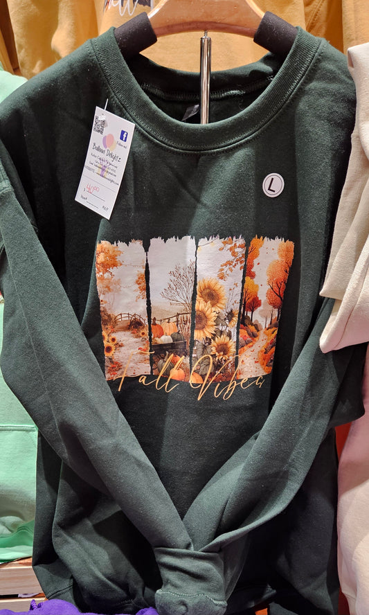 Fall Vibes Brush Strokes Design Custom Apparel