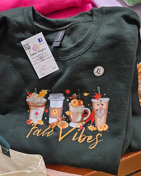 Latte Fall Vibes Design Custom Apparel