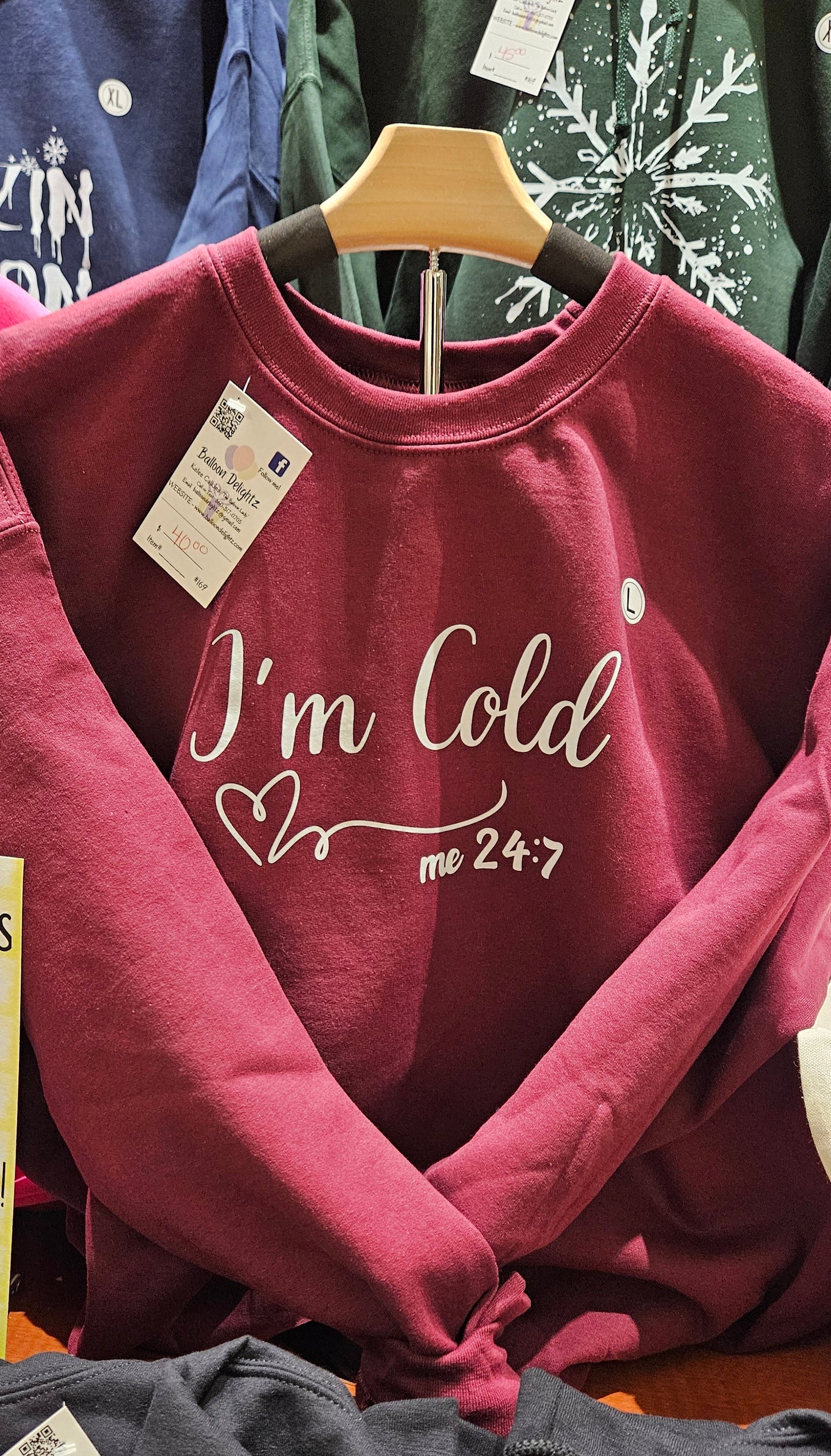 I'm Cold Design Custom Apparel