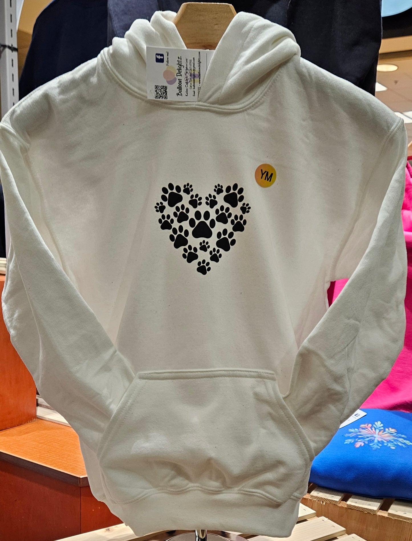 Pawprint Heart Design Custom Apparel