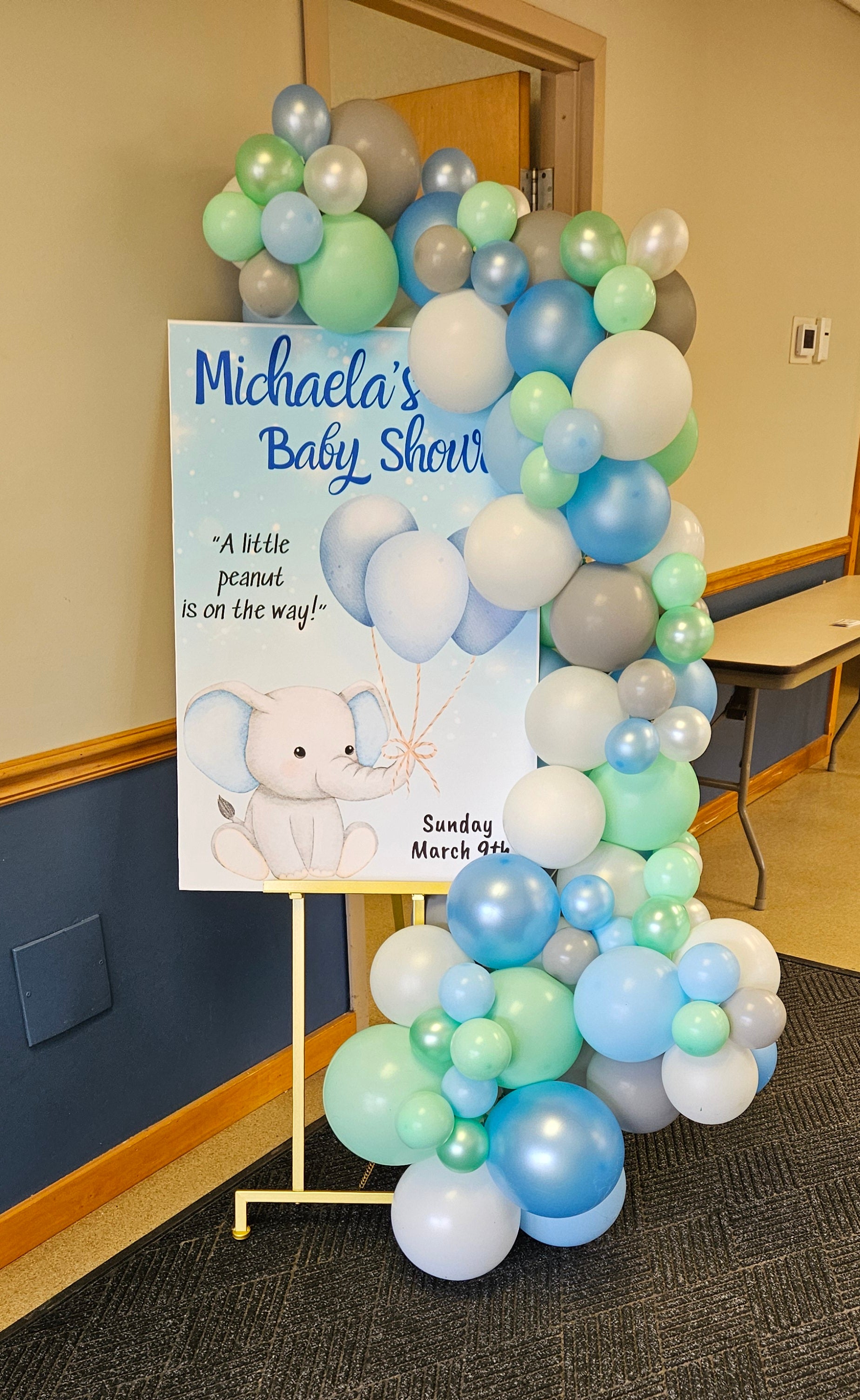 baby shower decor balloon welcome sign 