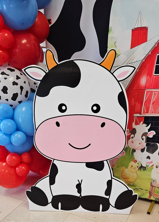 1st birthday balloon backdrop character cut-out
