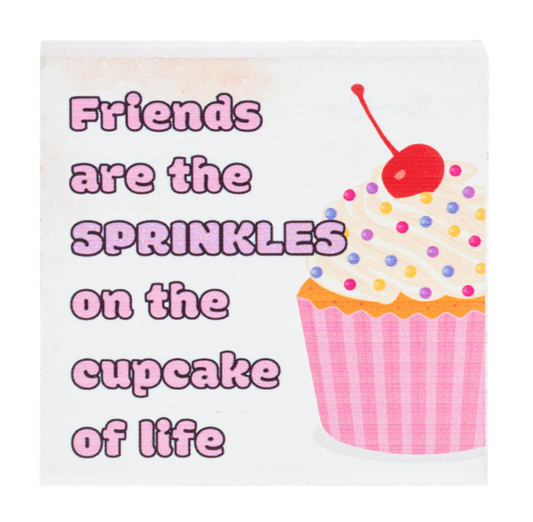 Block Talk Square –  Friends Are the Sprinkles
