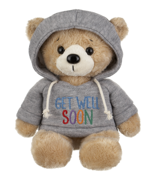 Hoodie Bear  - Get Well Soon Plush