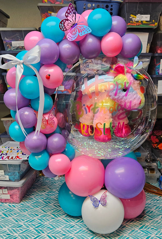 Birthday Hug Style Stuffed Balloon