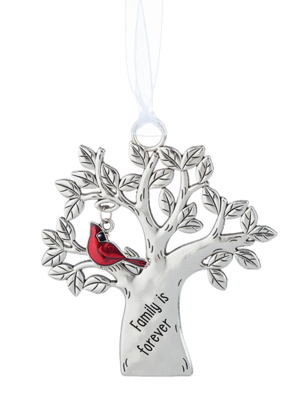 Tree Ornament - Family w/Cardinal